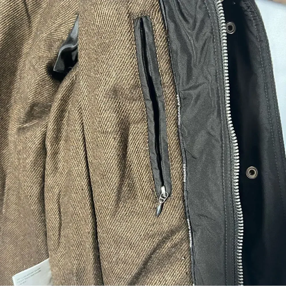 Michael Kors Down Waterfowl Puffer Jacket Brown Winter‎ Snow Coat Womens S